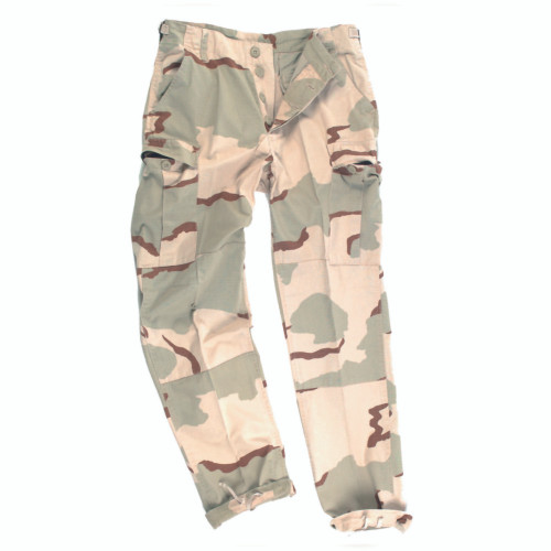 6-Color Desert Camo - Military BDU Pants with Zipper Fly - Cotton Polyester  Twill - Galaxy Army Navy