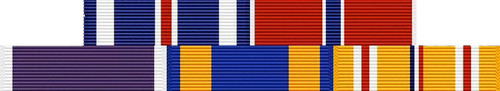 Distinguished Flying Cross, Bronze Star, Purple Heart, Air Medal, PTO