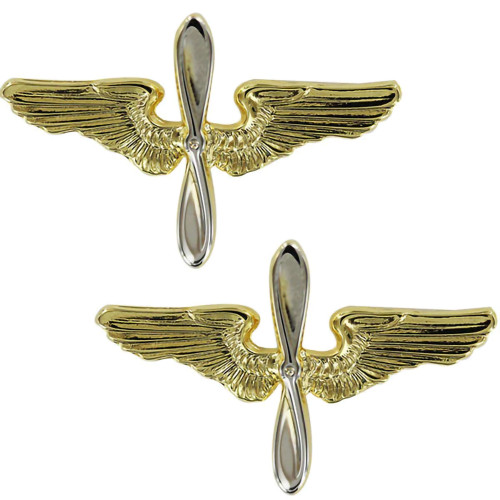 WWII Aviation Collar Insignia - Officer