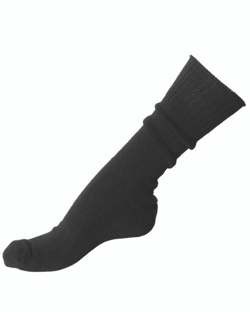 Black Cushion Sole Socks - New