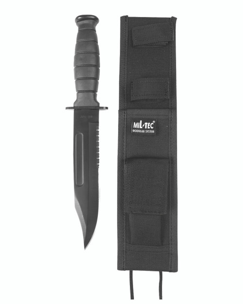 MIL-TEC Black Army Combat Knife