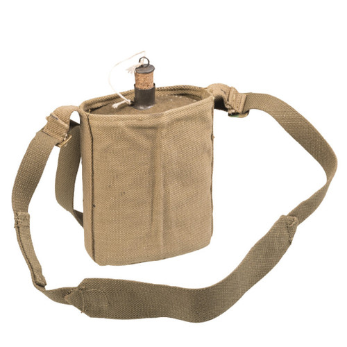 British Repro WWII M37 Canteen w/Cover & Strap