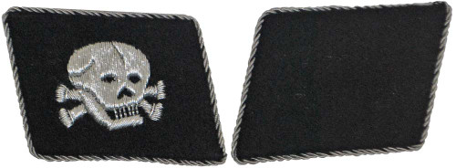 SS Totenkopf Officer Collar Tabs