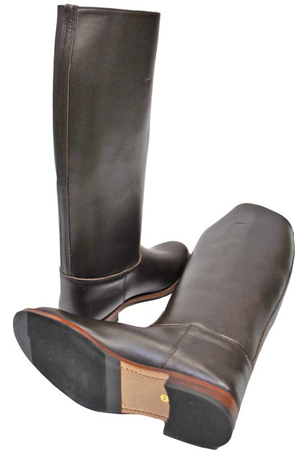 Brown Riding Boots: Size 11 With Non-Skid Soles (One Pair Only)