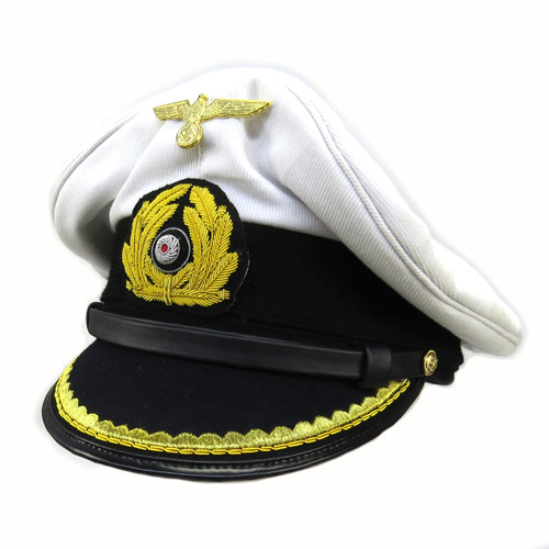 WII German Navy Officer Visor Hat (7-1/8) - Sample