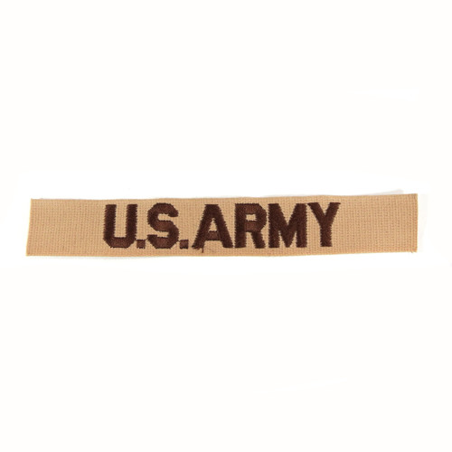 U.S. ARMY Name Tape - Desert (Bold Script)