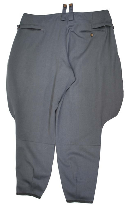 Officer Stone-Grey Gabardine Breeches: Sz. 40 - Film Stock