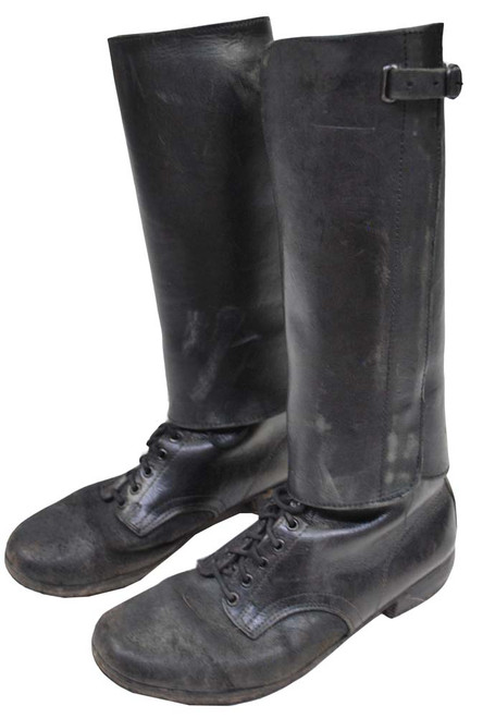 Low Boots With Leather Gaiters - Hero Collection - Poland Size 11