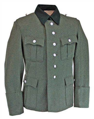 German Officer Combat Tunic in Field-grey wool from Hessen Antique