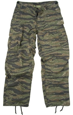 Vietnam Era Tiger Stripe Fatigue Trousers from Hessen Tactical