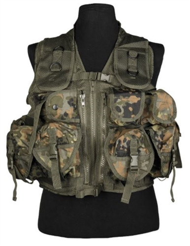 Mil-Tec Tactical Vest flecktarn, Mil-Tec Tactical Vest flecktarn, Tactical Vests, Military Equipment