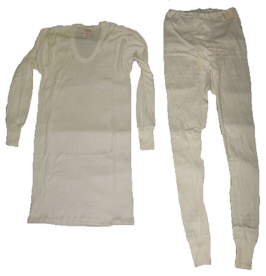 East German White Long Underwear Set from Hessen Surplus