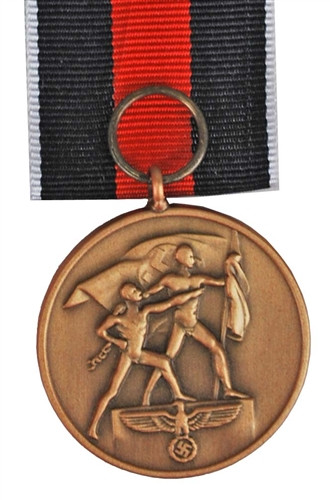 1938 Sudetendland Medal from Hessen Antique
