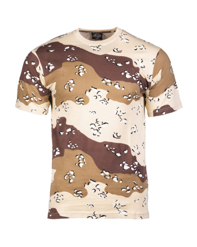 Mil-tec US Tri-Color Desert Camo T-Shirt - 100% Cotton, Military Style, Medium Size - View #8