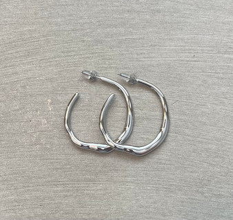 Irregular Silver Earrings