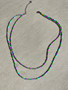 Dainty Doubles Necklace - Green Blue Purple