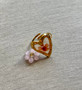 Hearts & Flowers Gold Adjustable Ring
