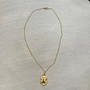 The Commanding Gold Pendant Necklace