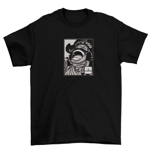 Gold Roger Laugh B/W T-Shirt