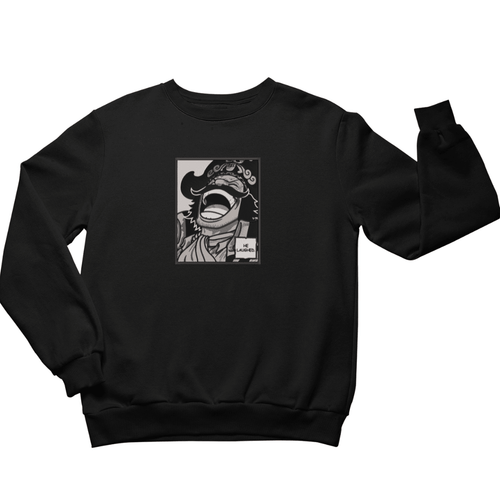 Gold Roger Laugh B/W Sweatshirt