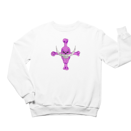 White Beared Crewneck Sweatshirt