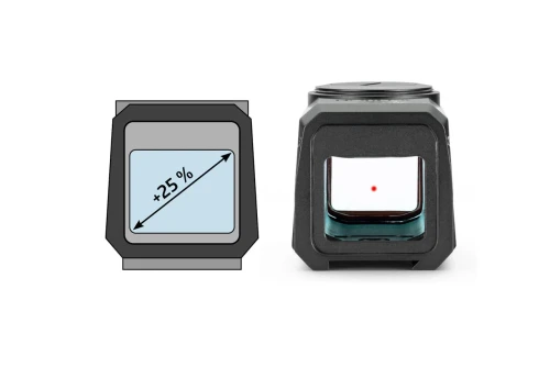 Noblex NV 1 x 25 CS Glock MOS Red Dot Sight (S-Pro and 20/20 compatible)