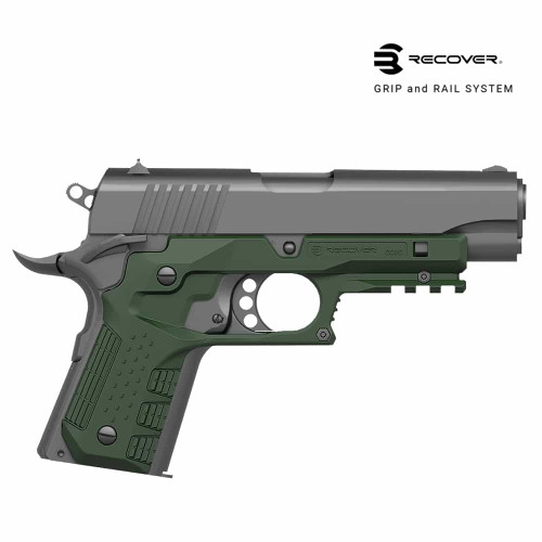Recover Tactical CC3C Grip & Rail System for the Compact 1911 (Officer’s Sized 1911)