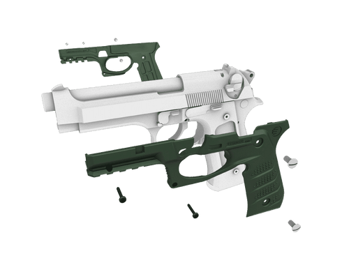 BC2 Beretta Grip & Rail System for the Beretta 92 M9