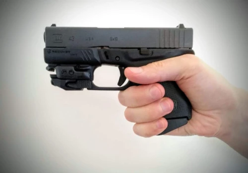 Upgrade Pack for the Glock 43: GCH43 Charging Handle + MC43 Magazine Clip With Finger Extension + GR43 Rail Adapter