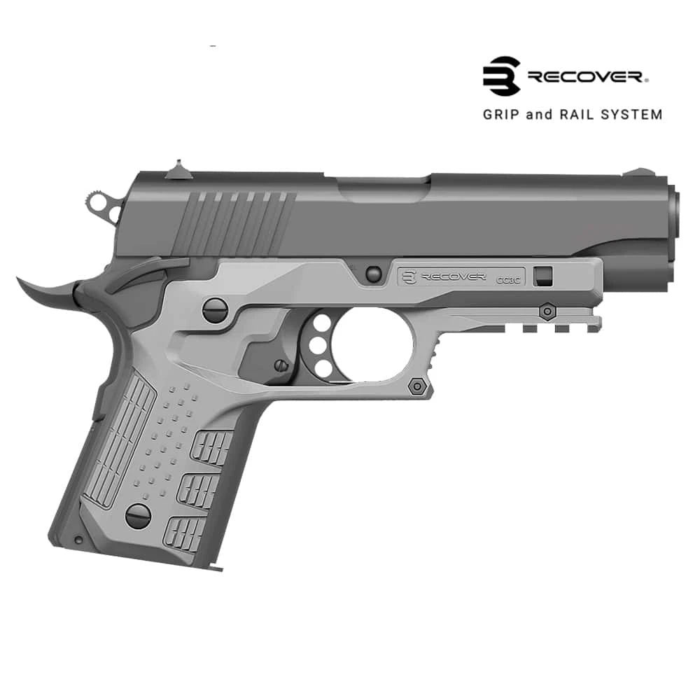 CC3C Compact 1911 Grip Rail - Grey