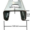 13/16" x 1-5/8" x 24 inches, Galvanized Steel, Slotted Strut Channel, 14 gauge