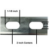 13/16" x 1-5/8" x 24 inches, Galvanized Steel, Slotted Strut Channel, 14 gauge
