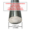 1.437 (1-7/16 inch) x 72 inches, 4140 Alloy Steel Round Rod, Cold Finished