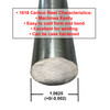 1.063 (1-1/16 inch) x 72 inches, C1018 Steel Round Rod, CF