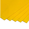 0.060" x 21" x 36", HDPE Plastic Sheet, Yellow (Pack of 5)