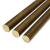 1.000 (1 inch) x 11 inches (3 Pack), C360 Free Cutting Brass Round Rod, ASTM B16