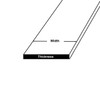 1/4" x 1" x 36", A36 Steel Flat Bar, Hot Rolled