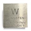 1-1/2" (1.500), 99.95% Pure Tungsten Cube, Engraved
