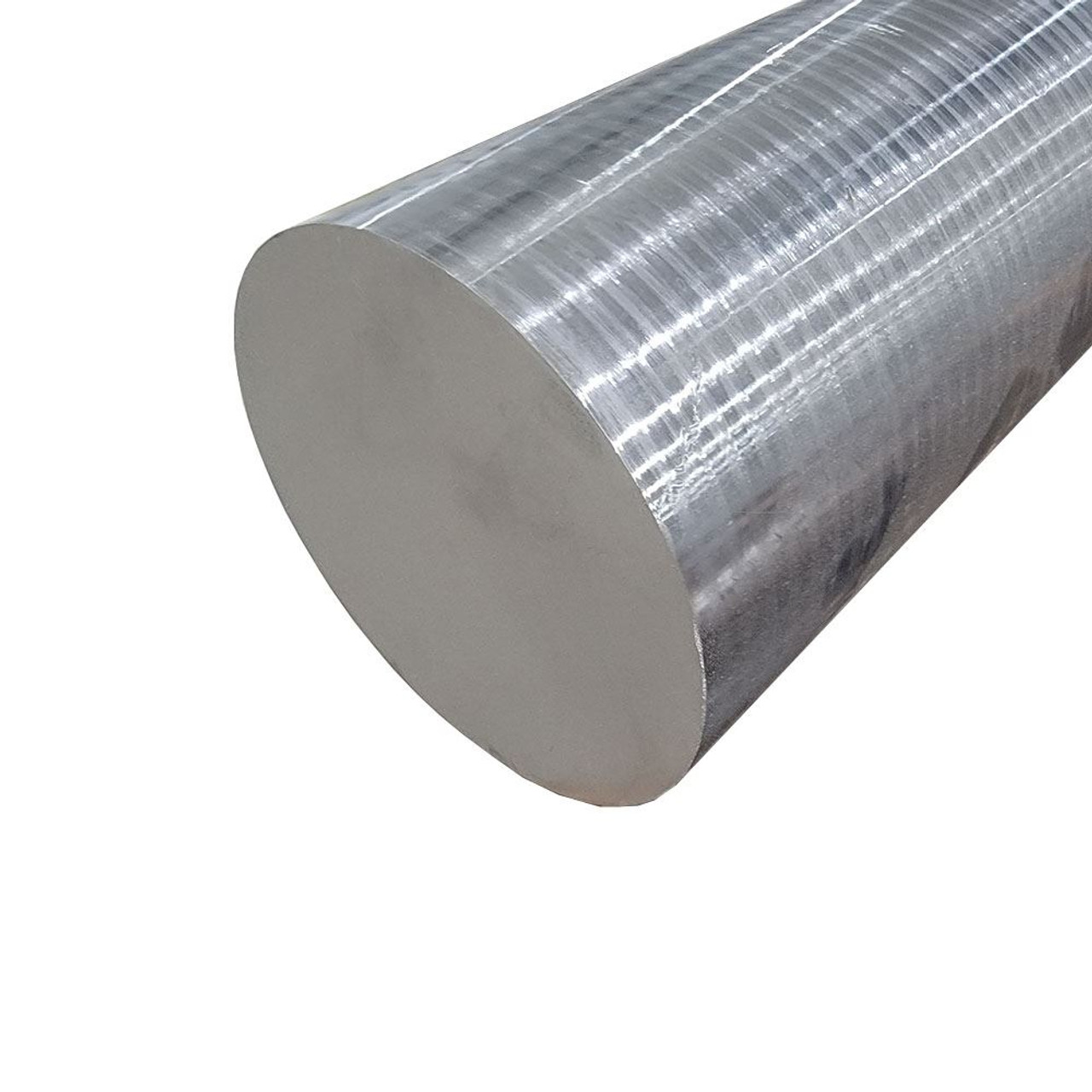 6.000 (6 inch) x 6 inches, 347 Stainless Steel Round Rod, Rough Turned