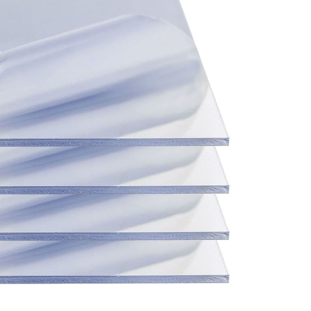 0.177" (3/16") x 12" x 24", Polycarbonate Plastic Sheet, Clear, (4 Pack)