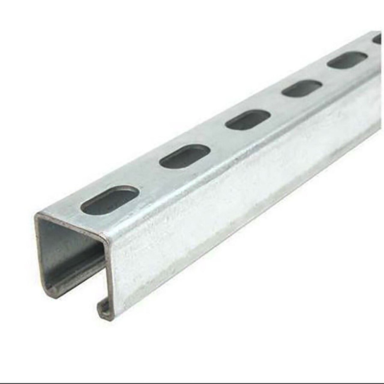 1-3/8" x 1-5/8" x 48 inches, Galvanized Steel, Slotted Strut Channel, 12 gauge