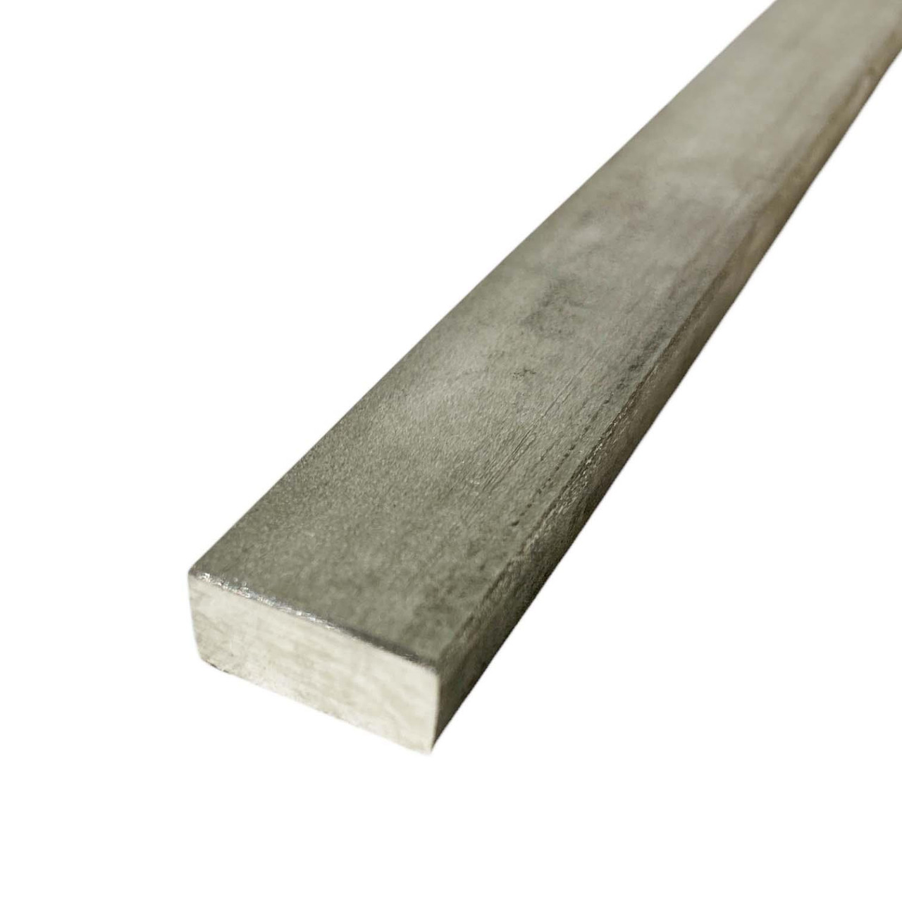 1/2" x 1" x 48", 304 Stainless Steel True Flat Bar, Hot Rolled