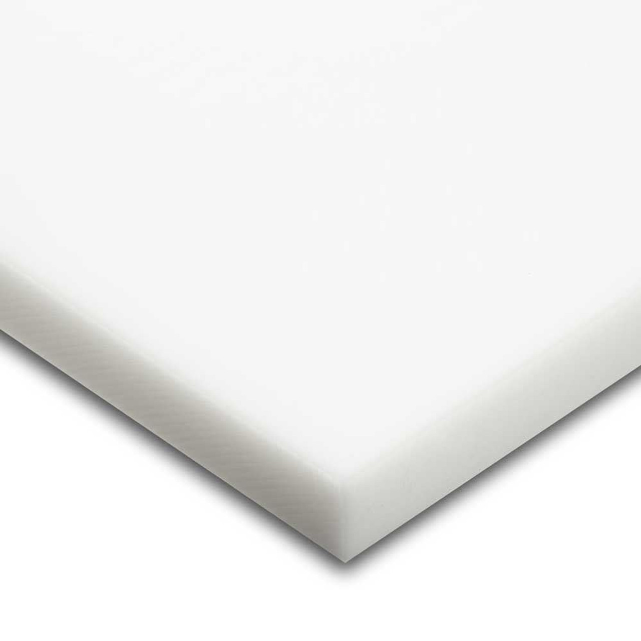 0.500" x 22" x 48", Acetal POM Plastic Sheet, White, ASTM D6100