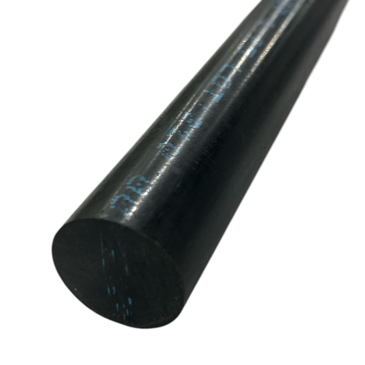 0.750 (3/4 inch) x 24 inches, PPSU Radel R-5500 Plastic Round Rod, Black
