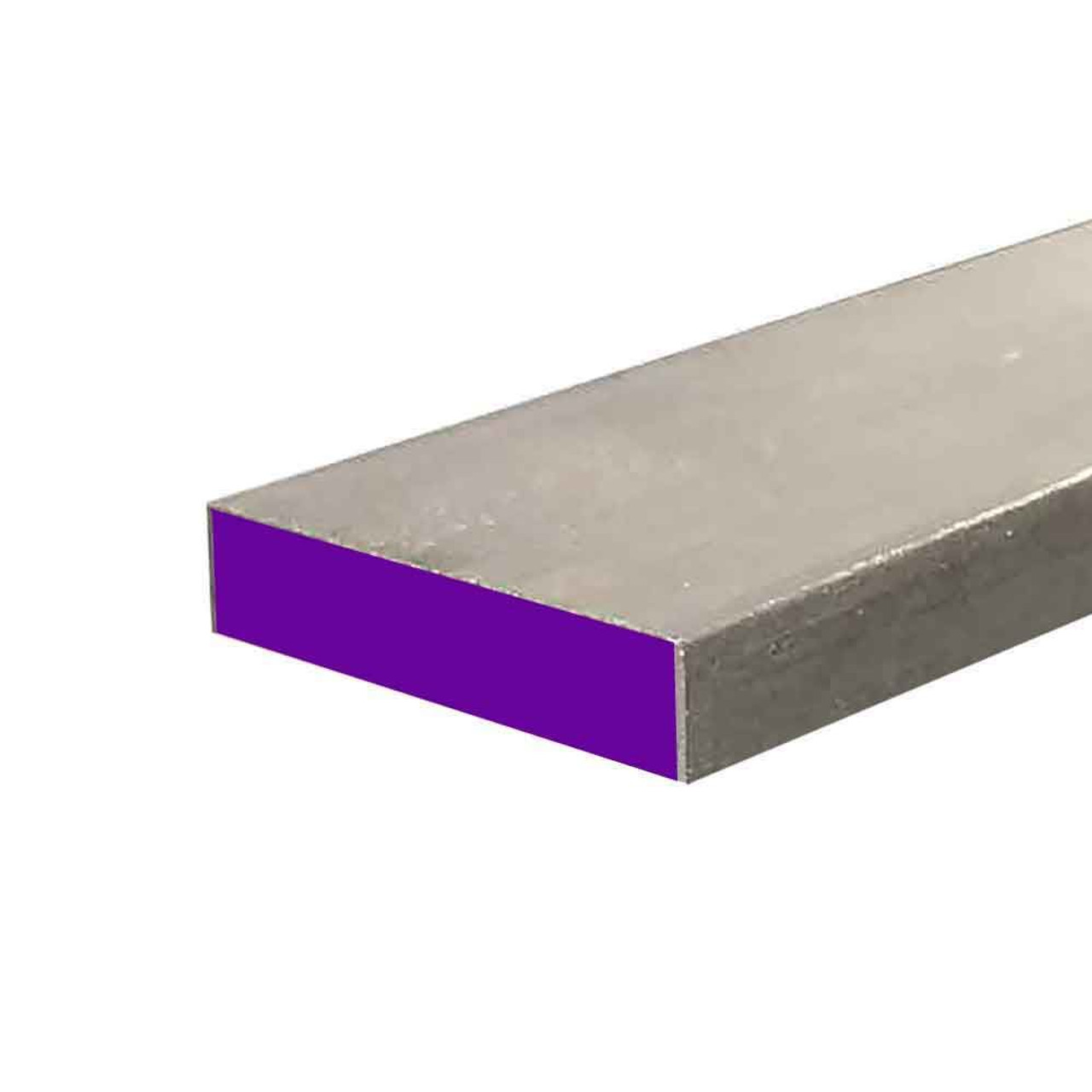 1/2" x 1-1/2" x 12", 17-4 Stainless Steel True Flat Bar, Hot Rolled