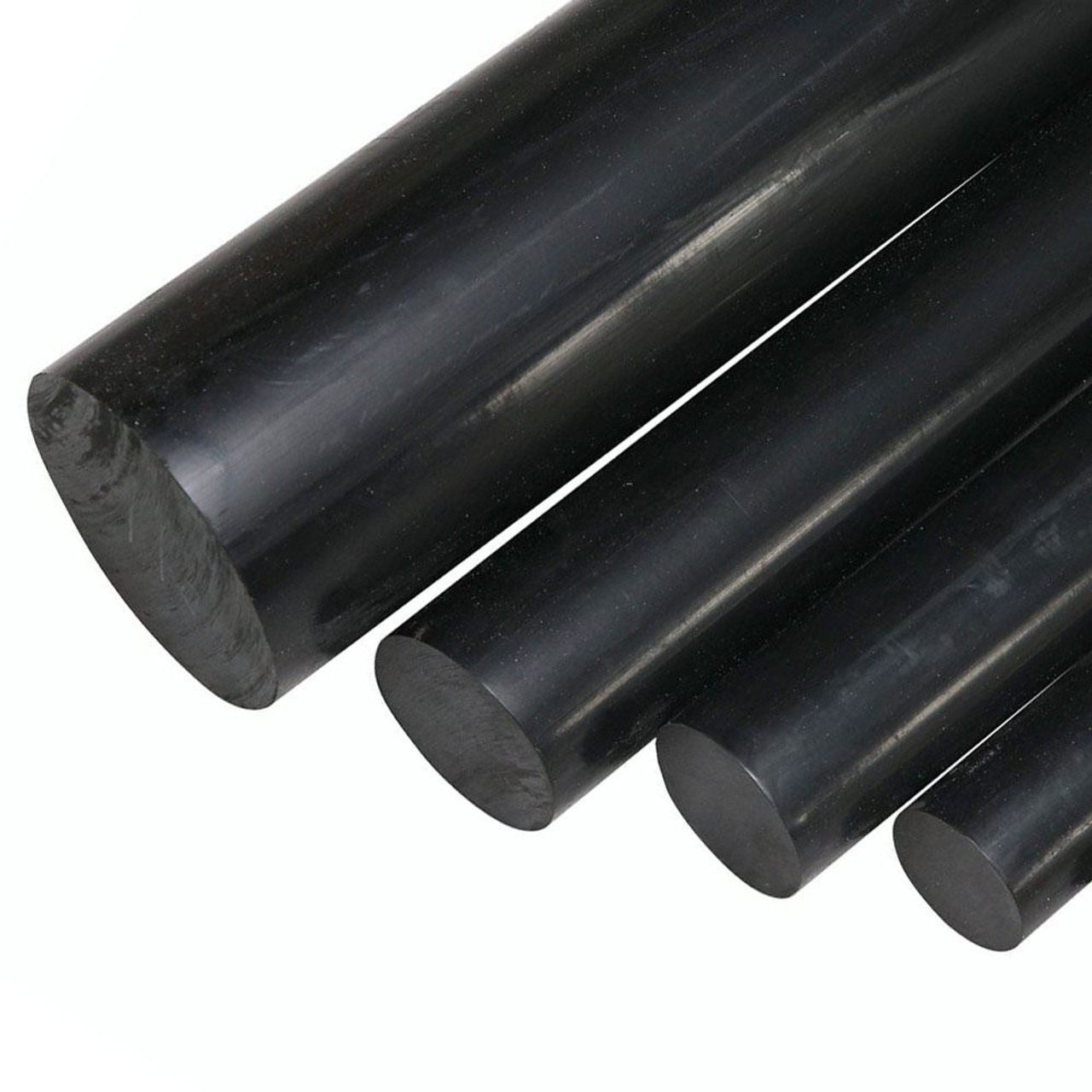1.750 (1-3/4 inch) x 12 inches, Acetal Plastic Round Rod, Black