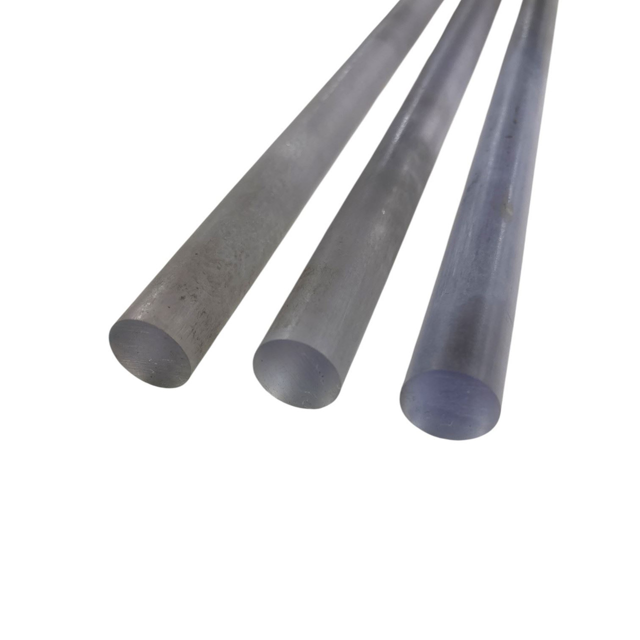 0.750 (3/4 inch) x 36 inches (3 Pack), Polycarbonate Round Rod, Machine Grade