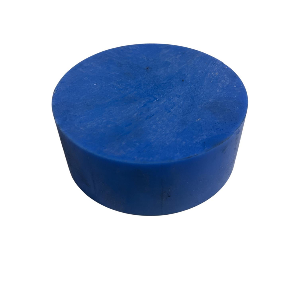 4.500 (4-1/2 inch) x 1.75 inches, Nylon 6 HS  Plastic Round Rod, Blue