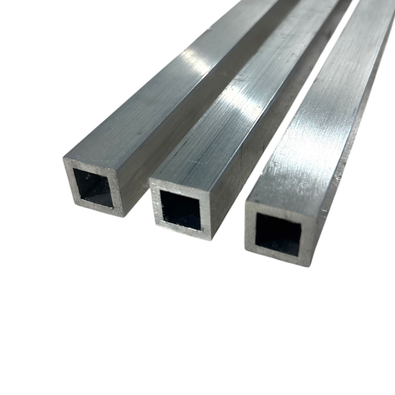 3/4" x 3/4" x 1/8" Wall x 36 inches (3 Pack), 6063-T52 Aluminum Square Tube