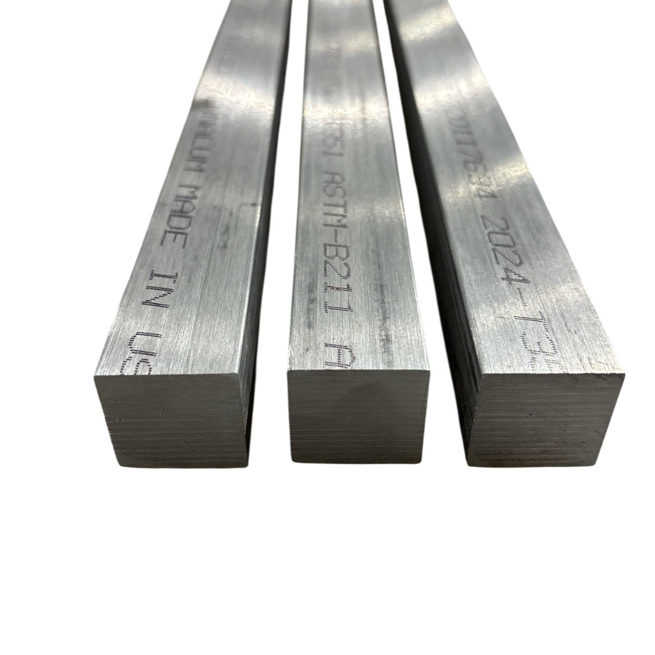 1/2" x 1/2" x 18"(3 Pack), 2024-T351 Aluminum Square Bar